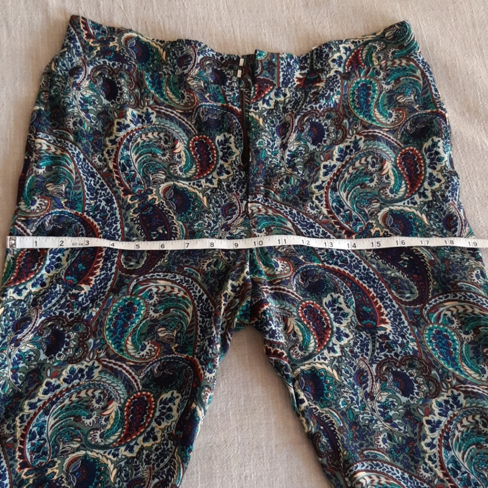 Zara Paisley Print Flared Pants - Picture 11 of 16